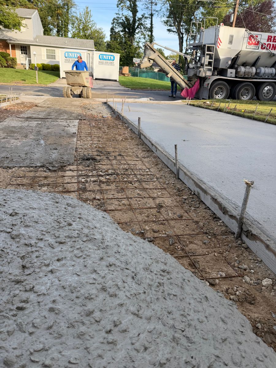 Sidewalk Installation for GV Concrete LLC in Cherry Hill Township, NJ