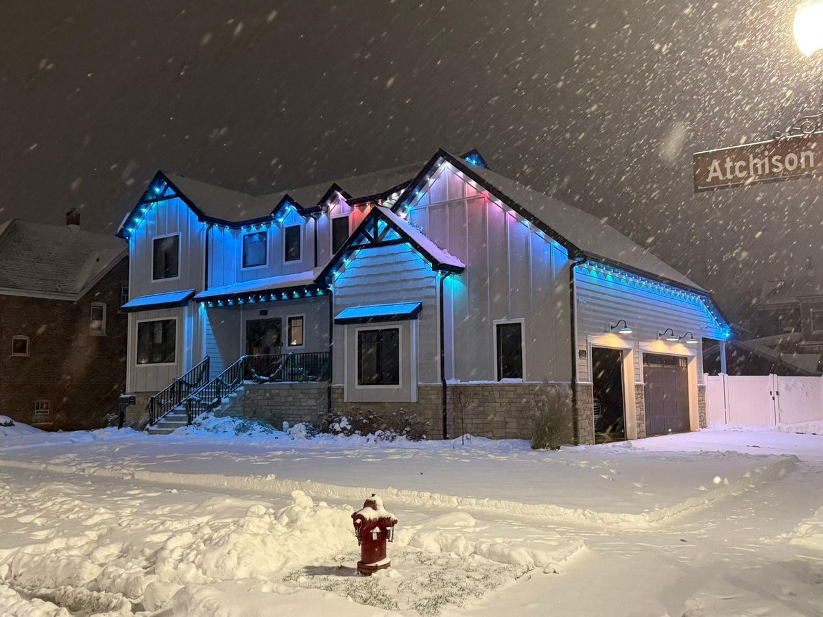 Permanent Outdoor Lighting for Risner Construction in De Motte, IN