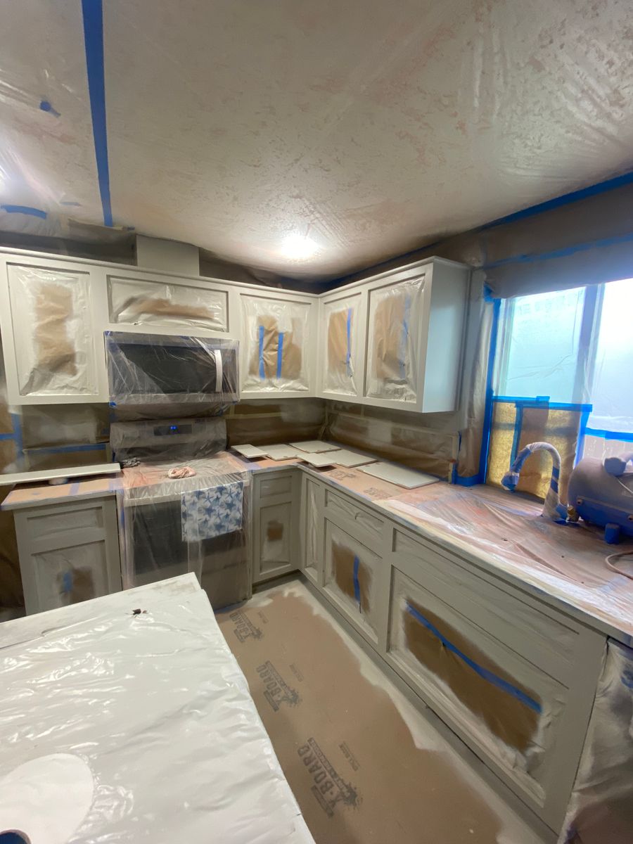 Kitchen and Cabinet Refinishing for AFP Painting LLC in Castle Rock, WA