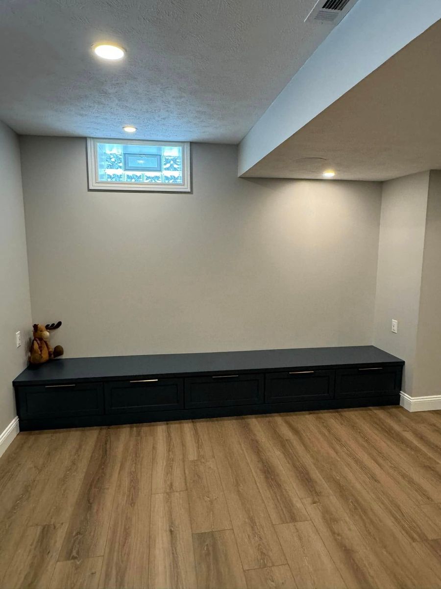 Basement Renovation for JMS Home Construction in Mentor, OH