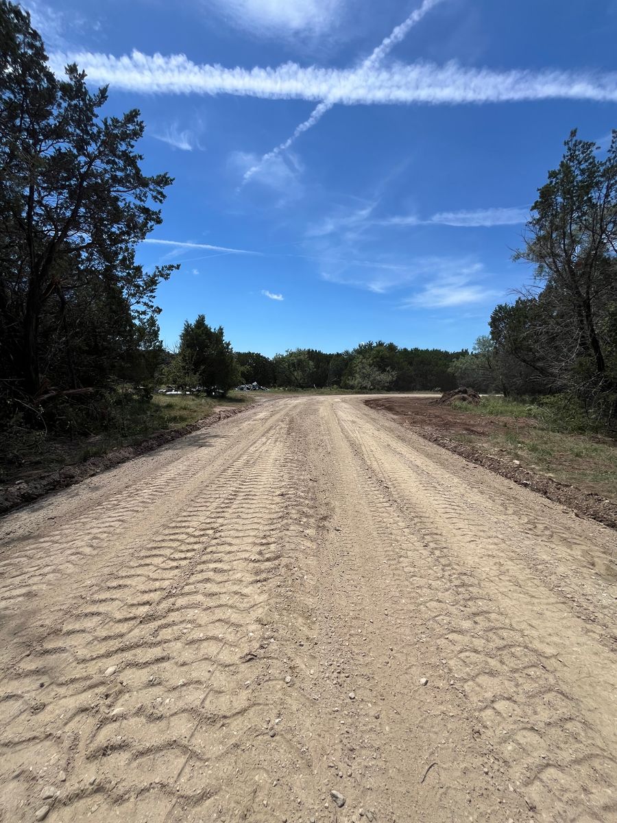 Excavation and site prep for South Prairie Construction in Graham, TX