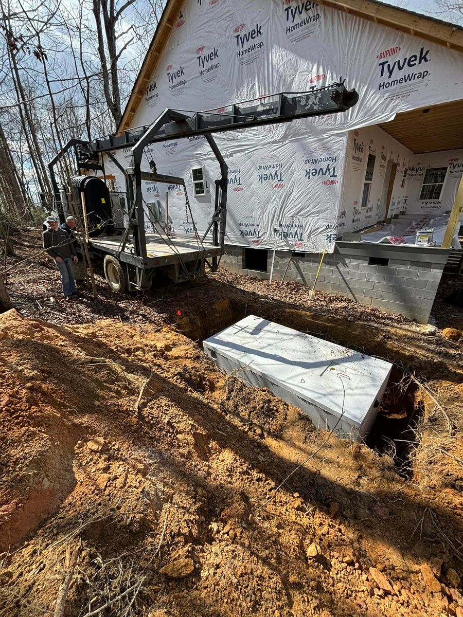 Septic Installation for TD Dirtworks in Tracy City, TN