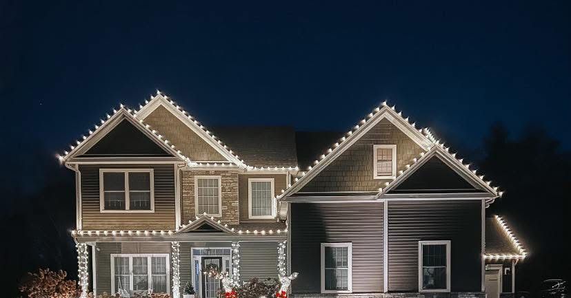 Seasonal Light Installation for Deck the Halls in Bristol, CT