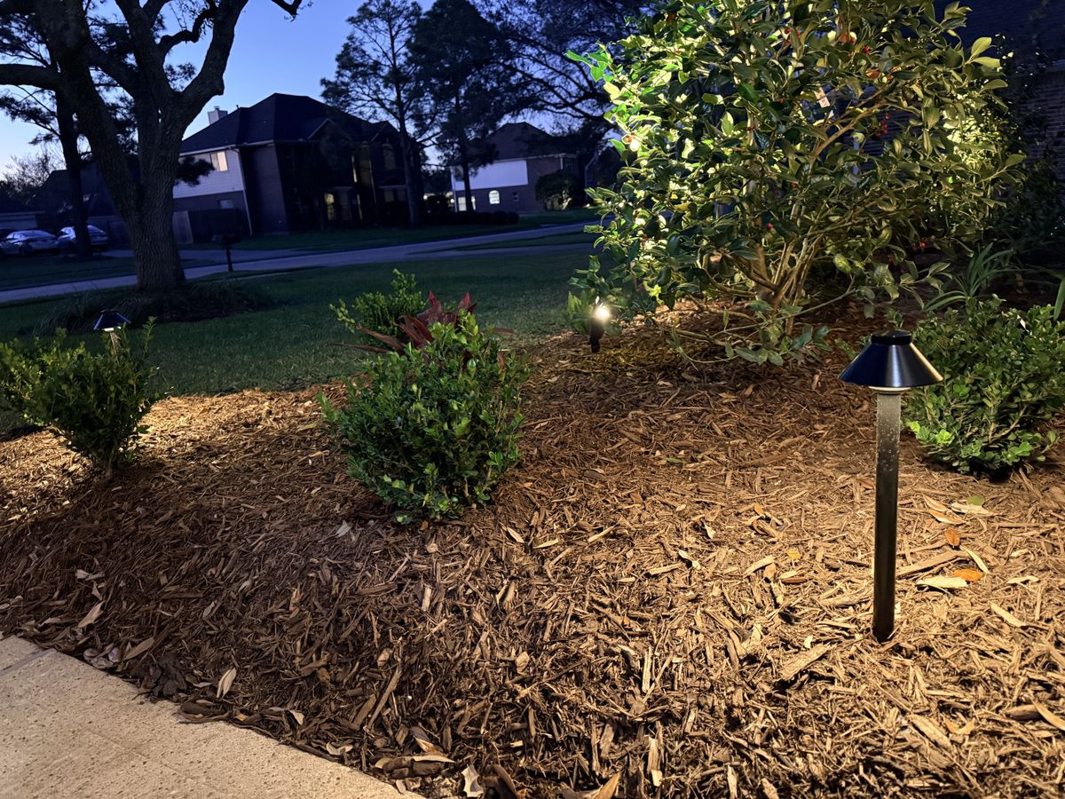 Mulch Installation for Full Armor Landscapes in League City, TX