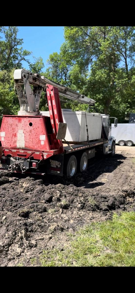 Septic system Installation for NXT LVL Excavating in New London, MN