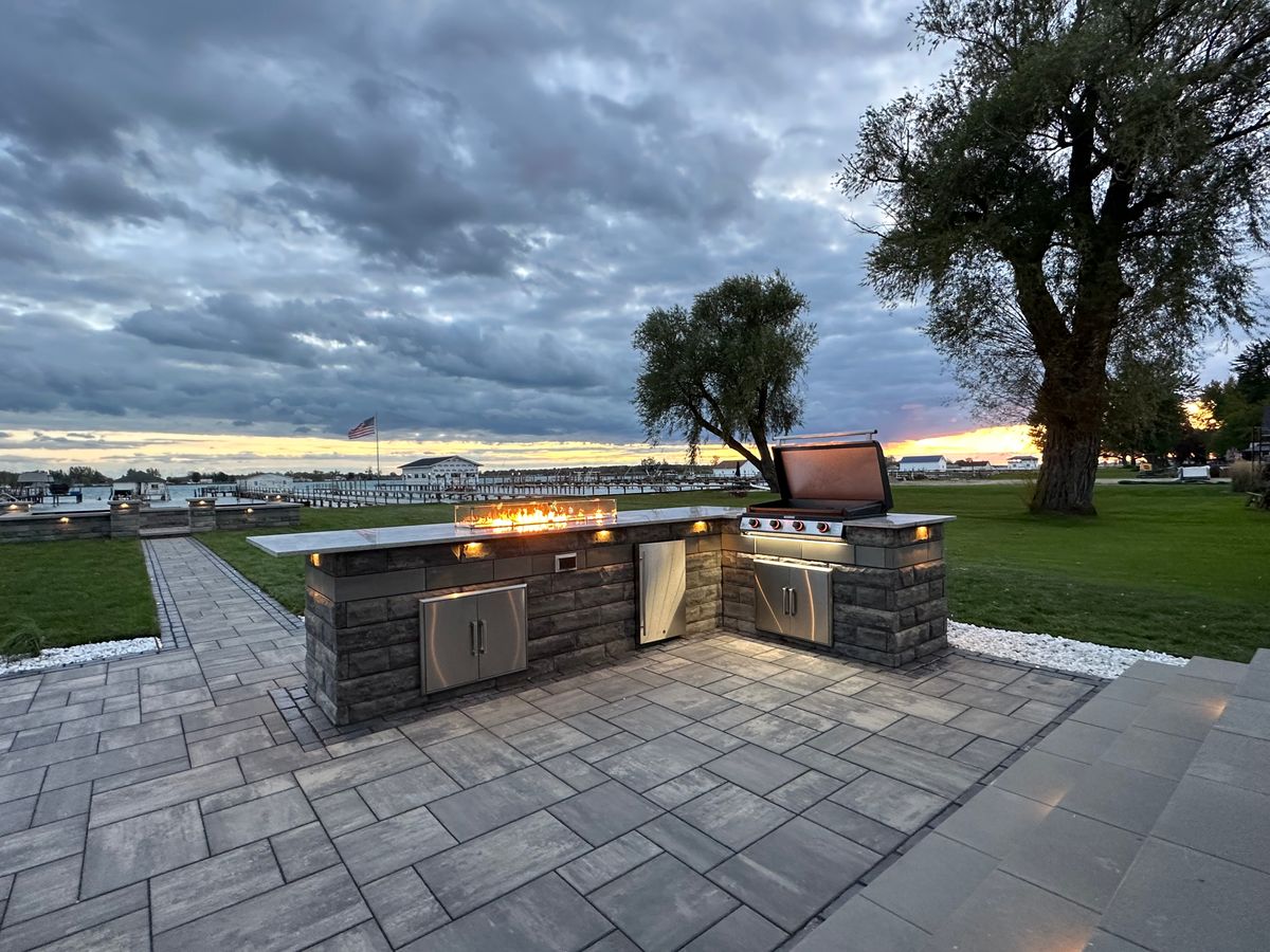 Outdoor kitchens for DeBuck’s Landscape & Design in Richmond, MI