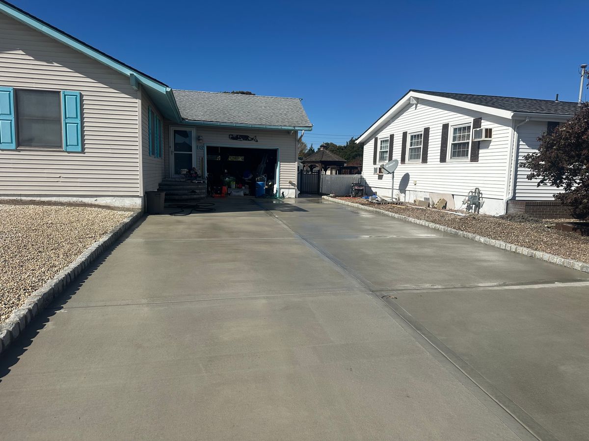 Concrete Driveway Installation for DiDaniele Masonry in Tuckerton, NJ
