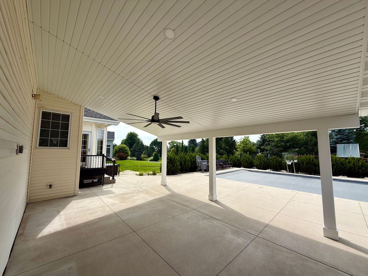 Porch Cover Building for Tru Frame Outdoor Structures in Menasha, WI