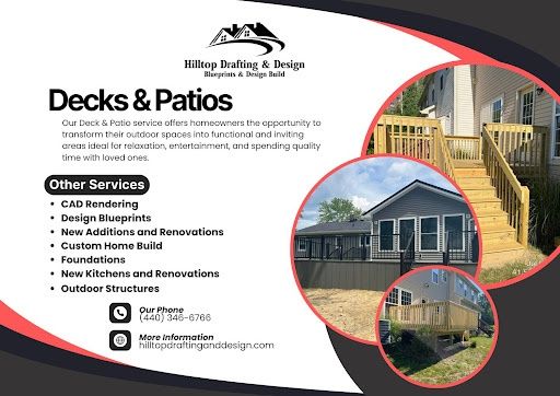 Decks & Patios for Hilltop Drafting & Design LLC in Geauga County, Ohio