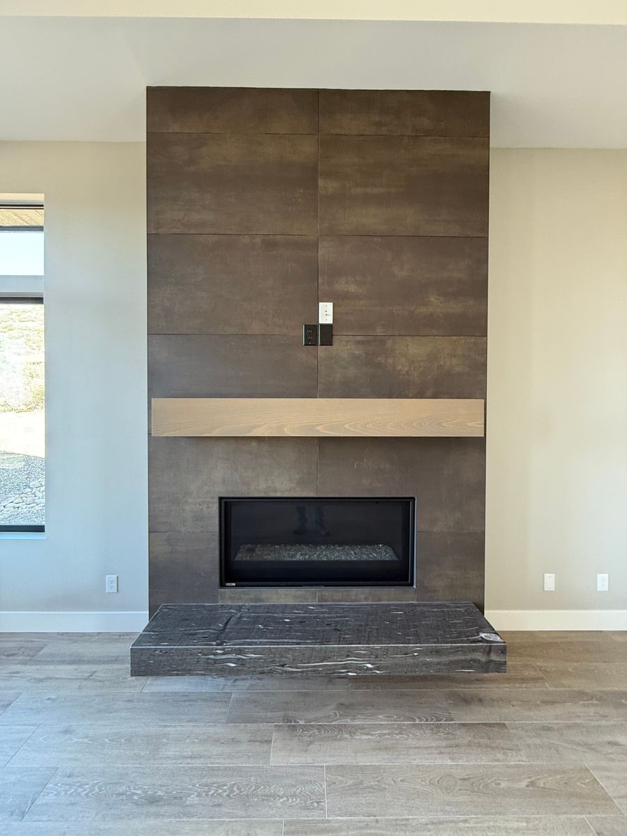 Fireplace Tiling for C&N Flooring Solutions LLC in Chino Valley, AZ