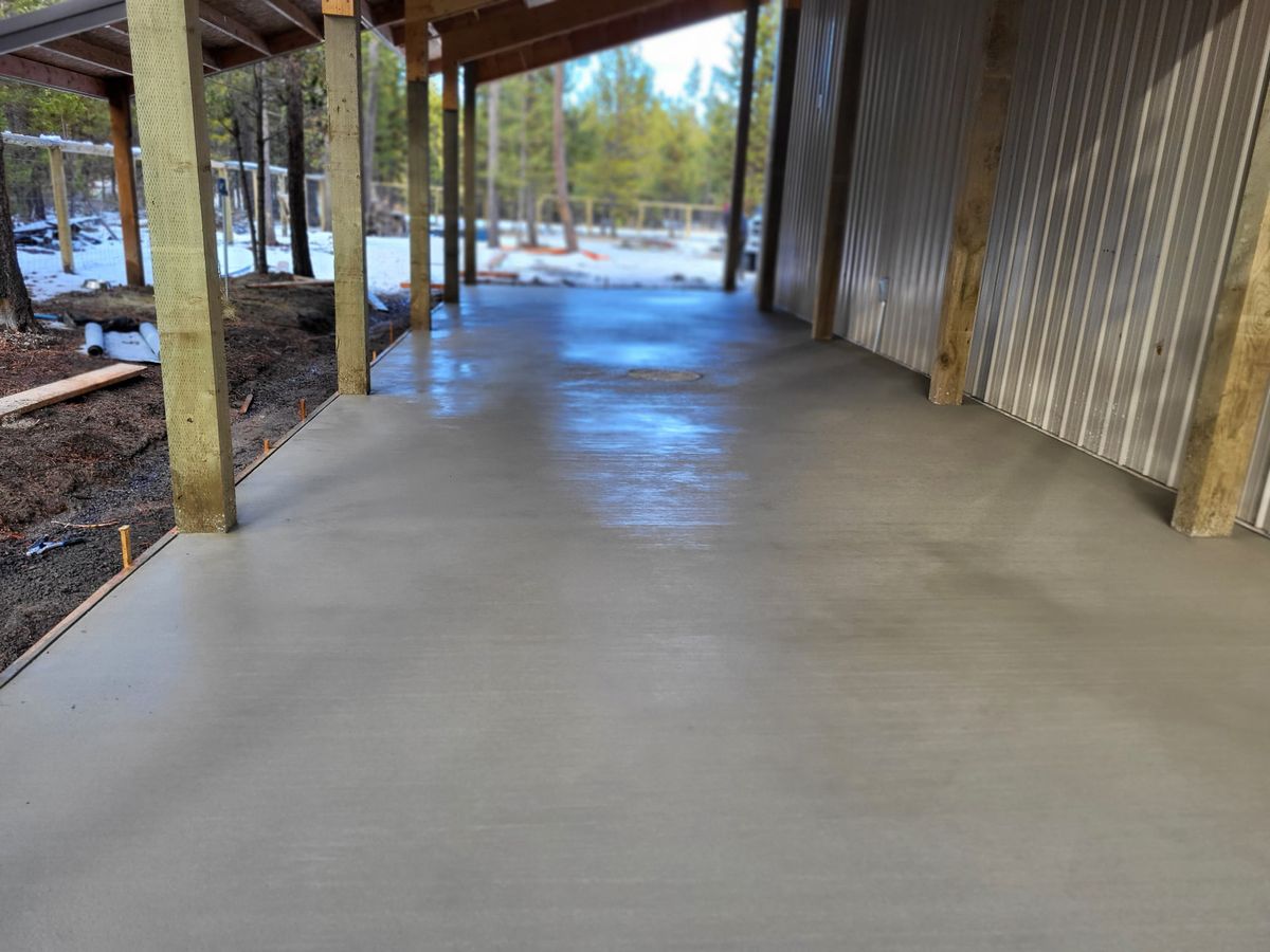 Pole Barns for TJR Concrete and Construction in Bend, OR