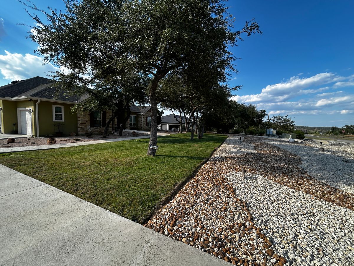 Lawn maintenance for Good and Green Landscaping in Canyon Lake, TX