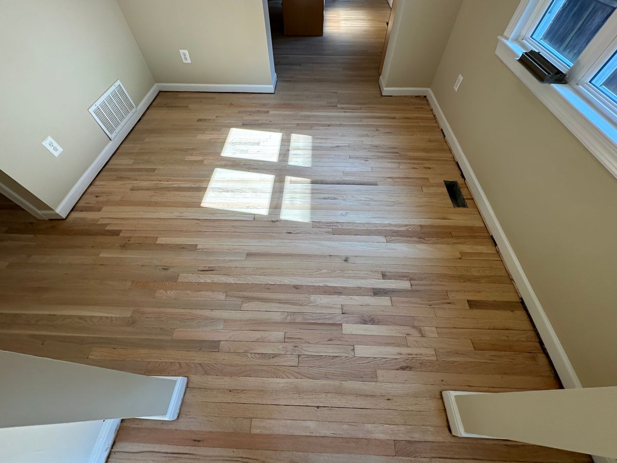Floor Sand and finish for K&A Hardwood Floors in Alexandria, VA