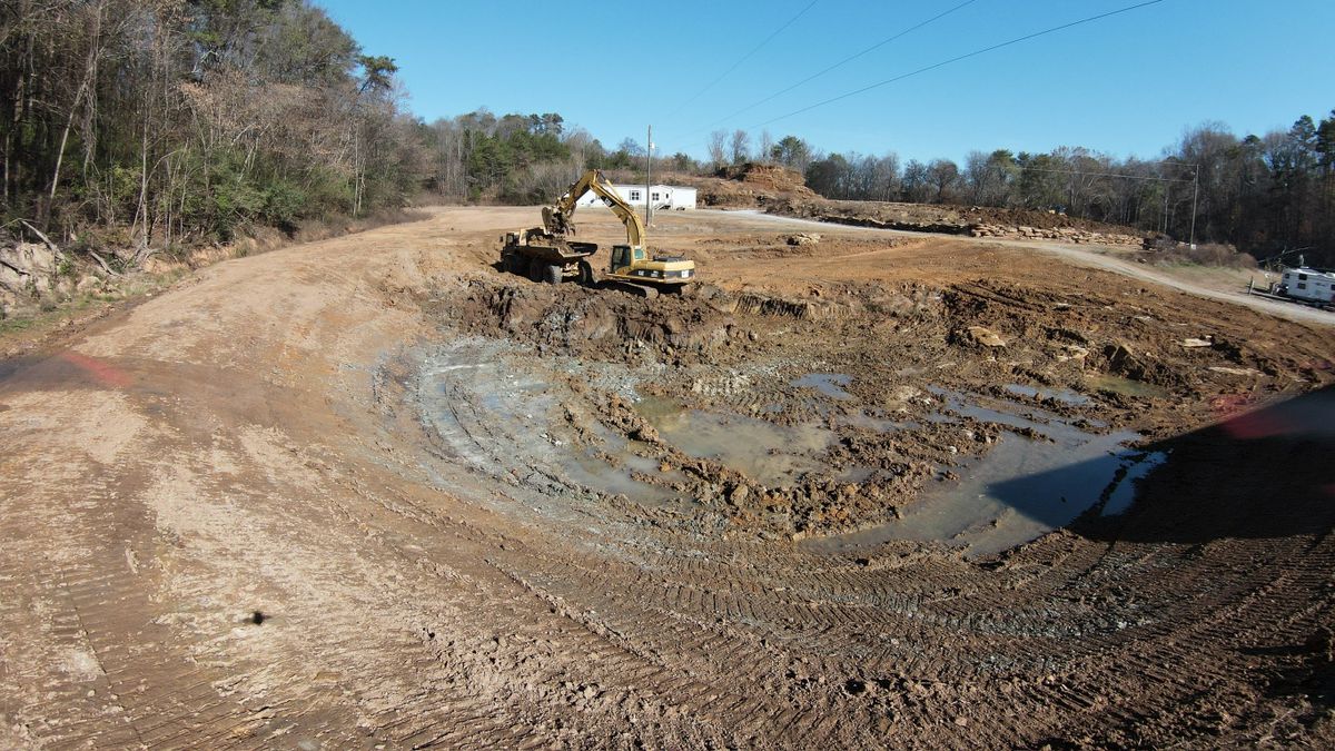 Pond Digging for McBryar Excavation in Trenton, GA