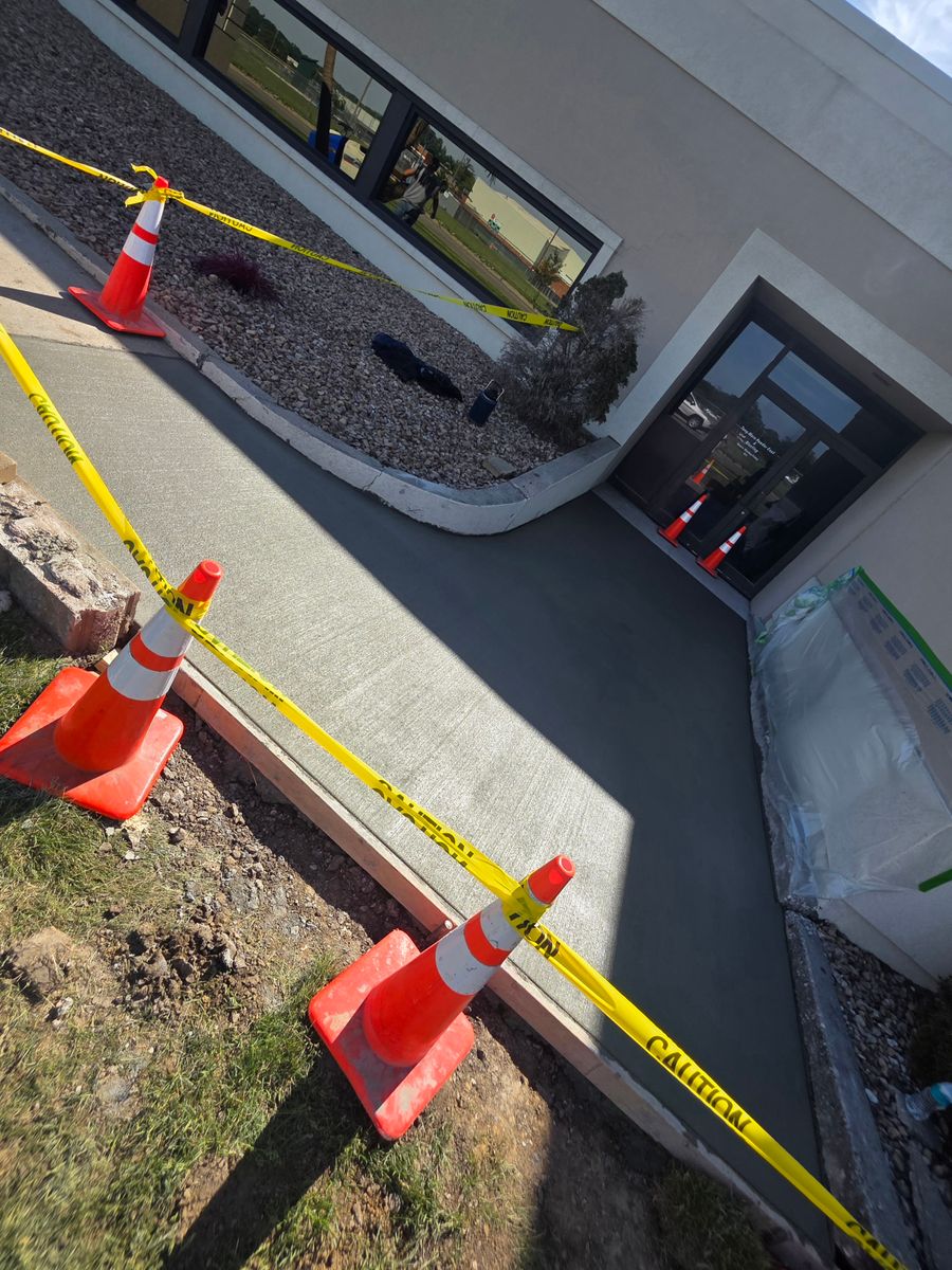 Sidewalk Installation for New Age Concrete in Perry, IA