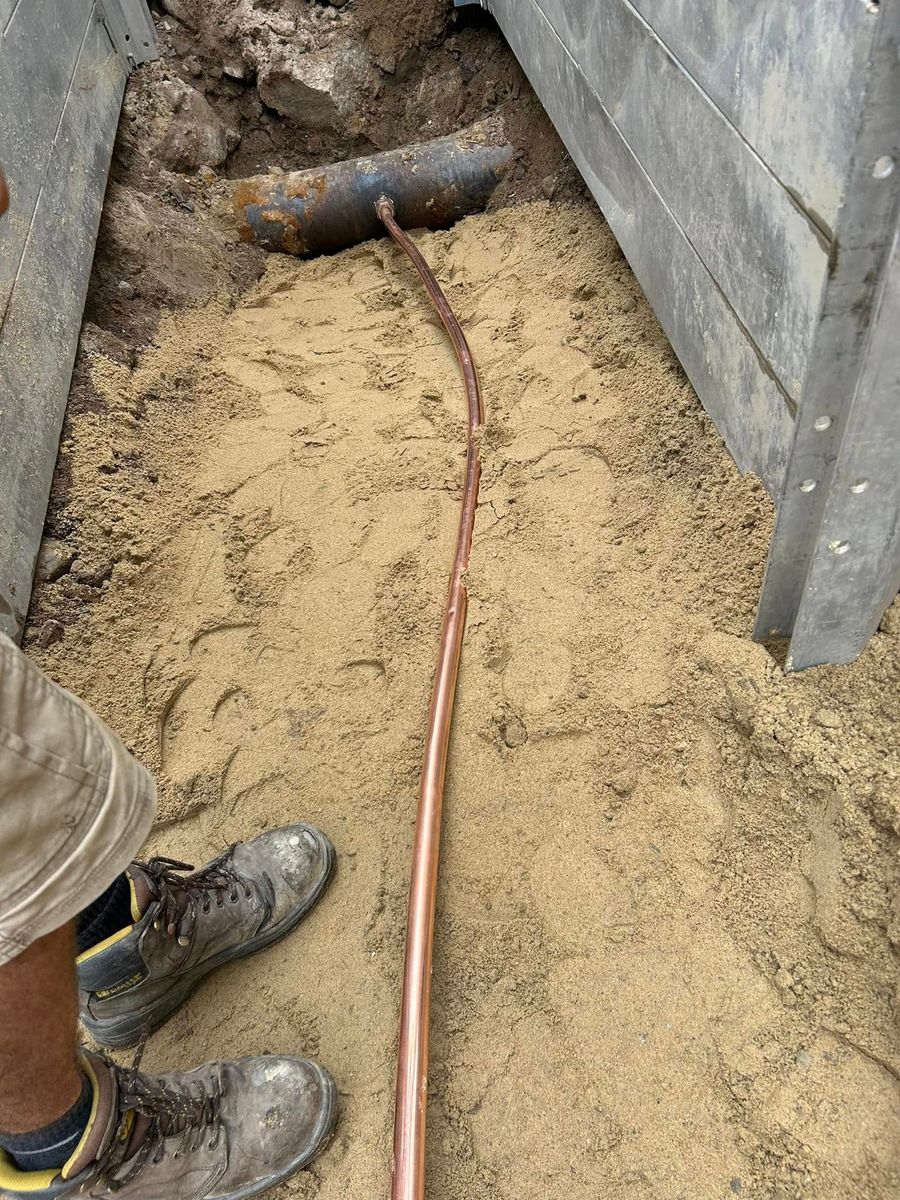 Underground Utility Excavation for M.J. Merrill & Sons Excavation in Manchester, NH