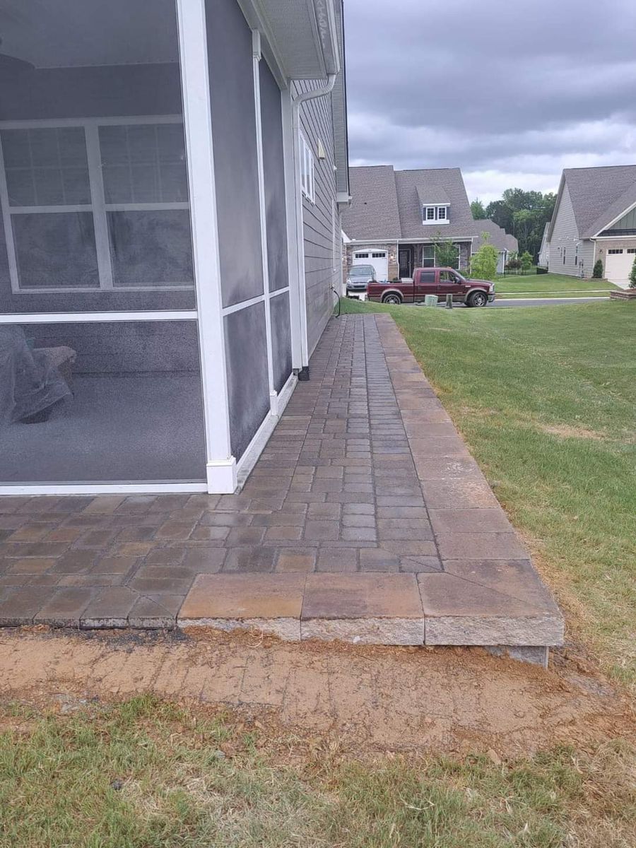 Paver Patio outdoor living design & build for Lawn & Order Solution  in Waxhaw, NC