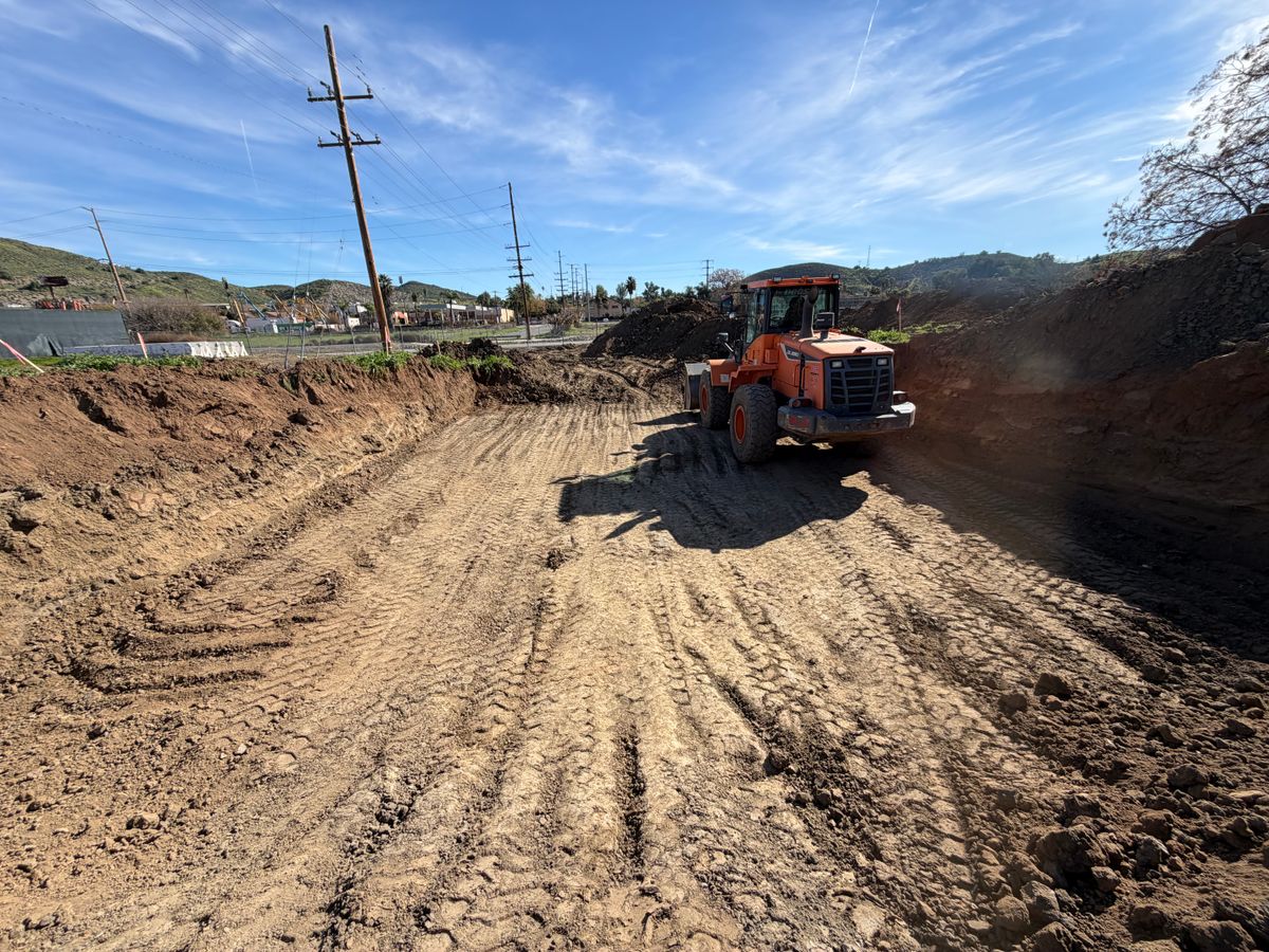 Grading for P&C Earth Works in Riverside County, CA