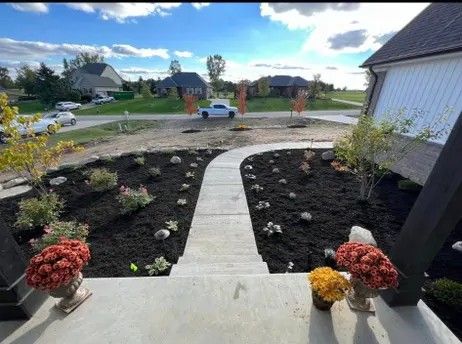 Mulch Installation for Brogan's Landscape Construction in Oxford,, MI