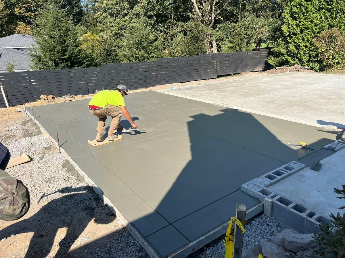 Concrete Slab Construction for Detwiler Landscaping & Concrete in Butler County, PA