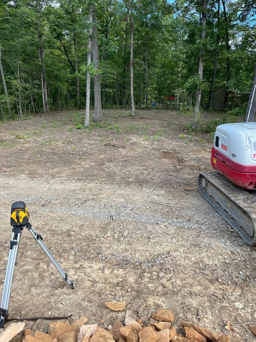 Grading and Leveling for Loshbough Excavating in Crossville, TN