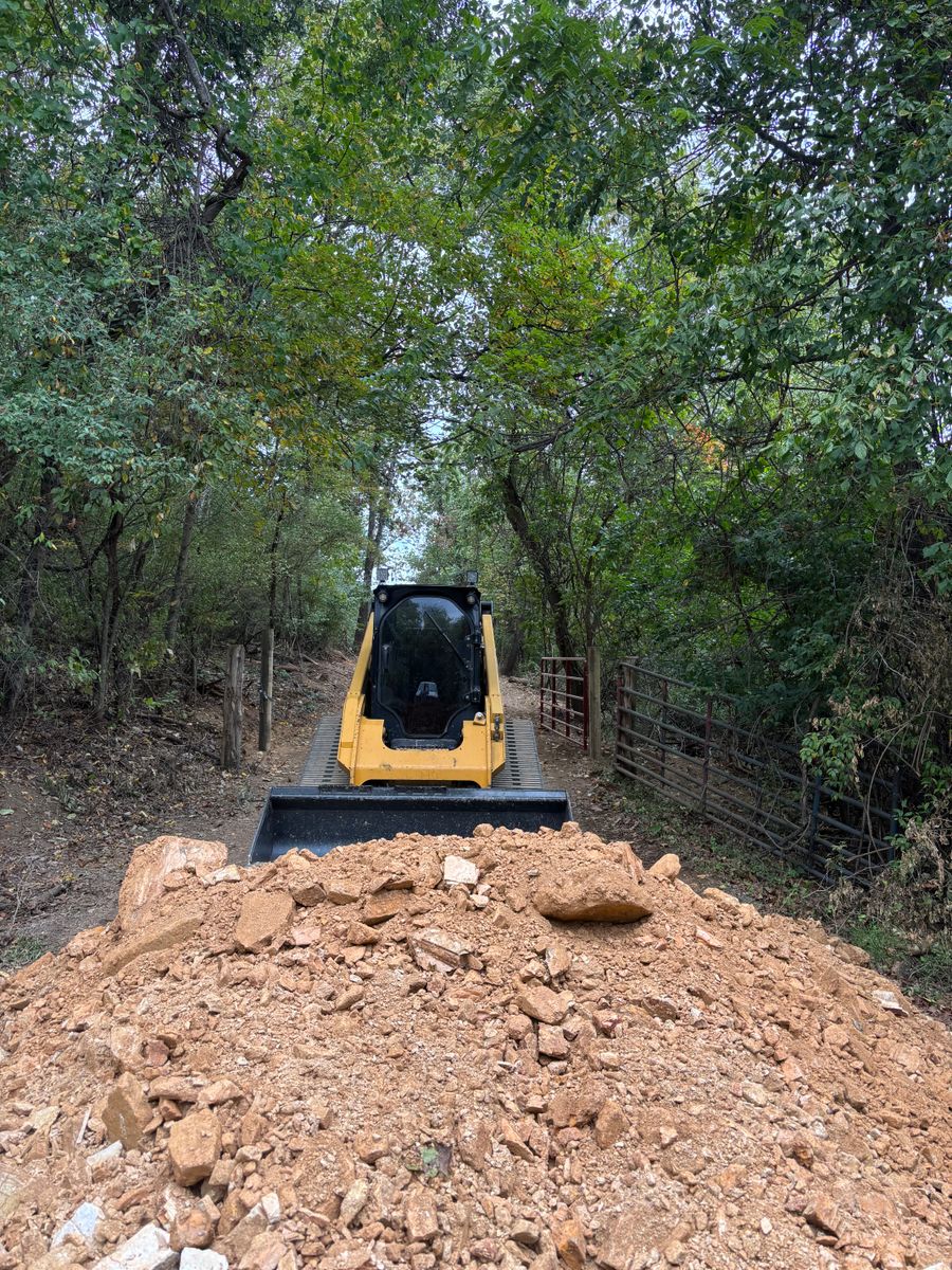 Grading for Schrock’s Land Management in Northern Virginia, Shenandoah Valley, VA