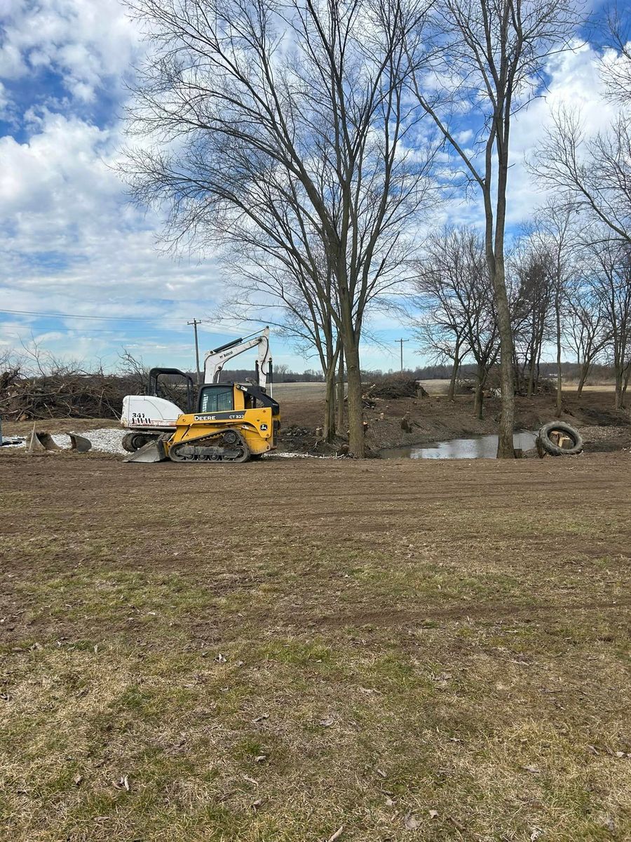 Skid Steer Work for Mike Wilcoxson Excavating & Well Drilling in Pierceton,  IN