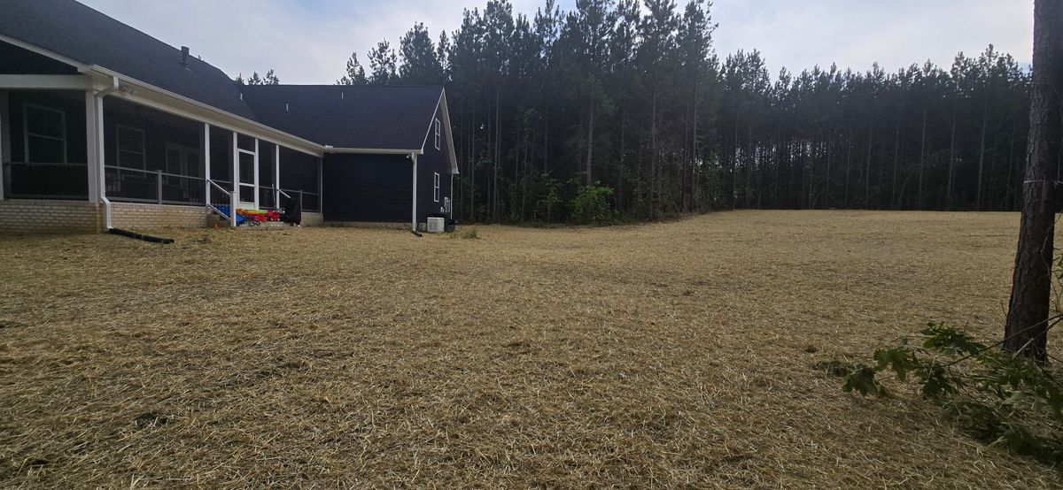 Final Grading for C.A. Sherry Land Improvement, LLC. in Louisa, VA