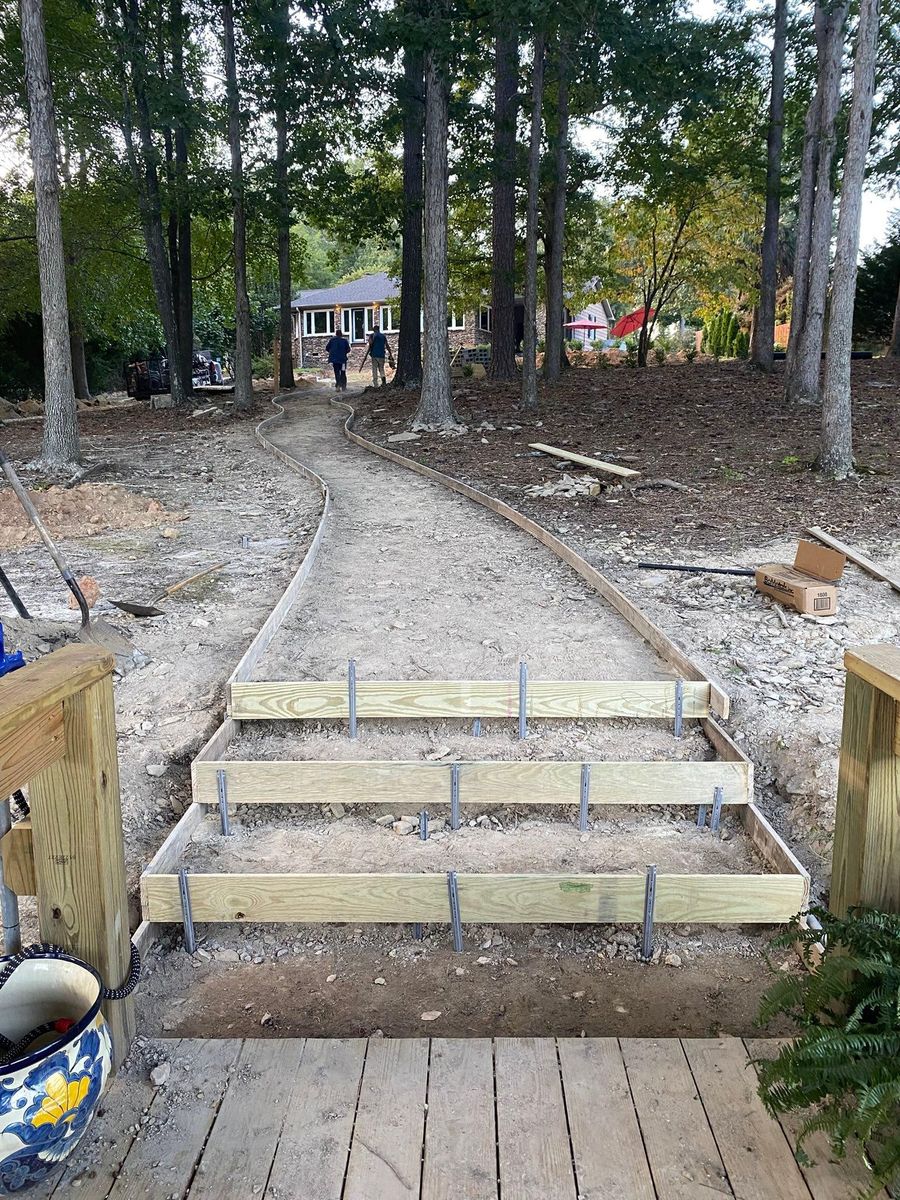 Sidewalk Installation for Big League Concrete and Grading in Batesburg-Leesville, SC