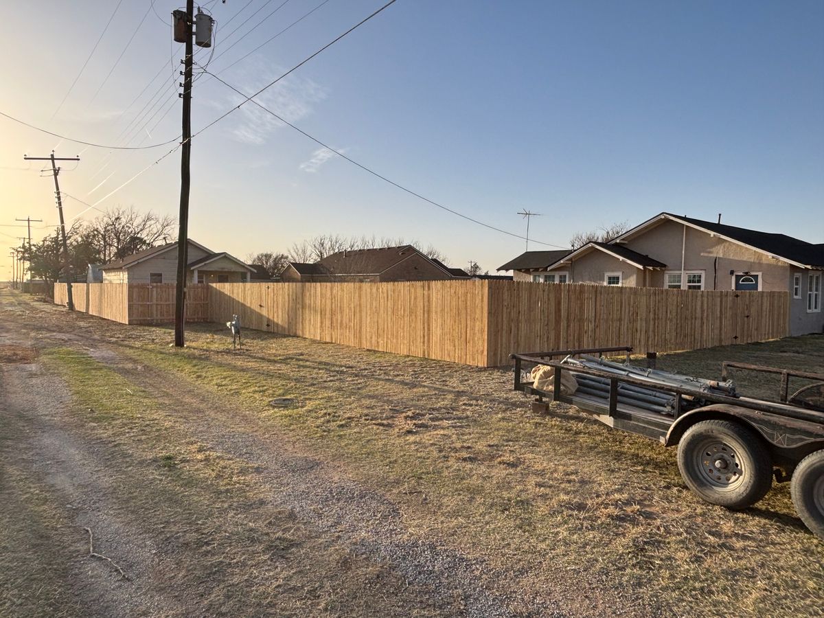 Fence Installation for Straight Edge Siding, Fencing & Decks in Pampa, TX