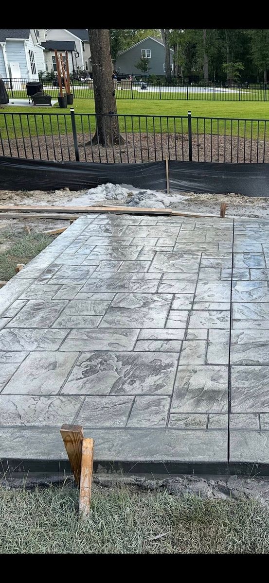 Patio Design & Installation for Fichter Concrete in North Charleston, SC