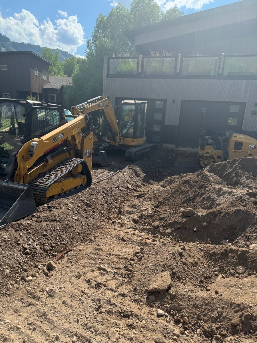 Site Grading for Hansen Earth Works in Jackson, WY