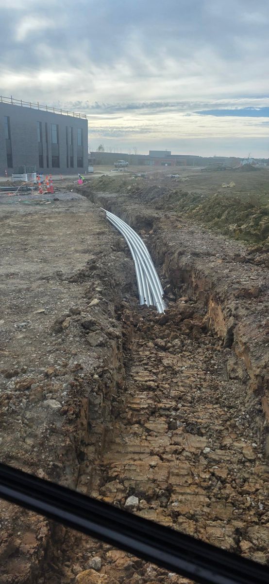 Trenching for Kelly’s Excavating and Dirt Work in Grain Valley, MO
