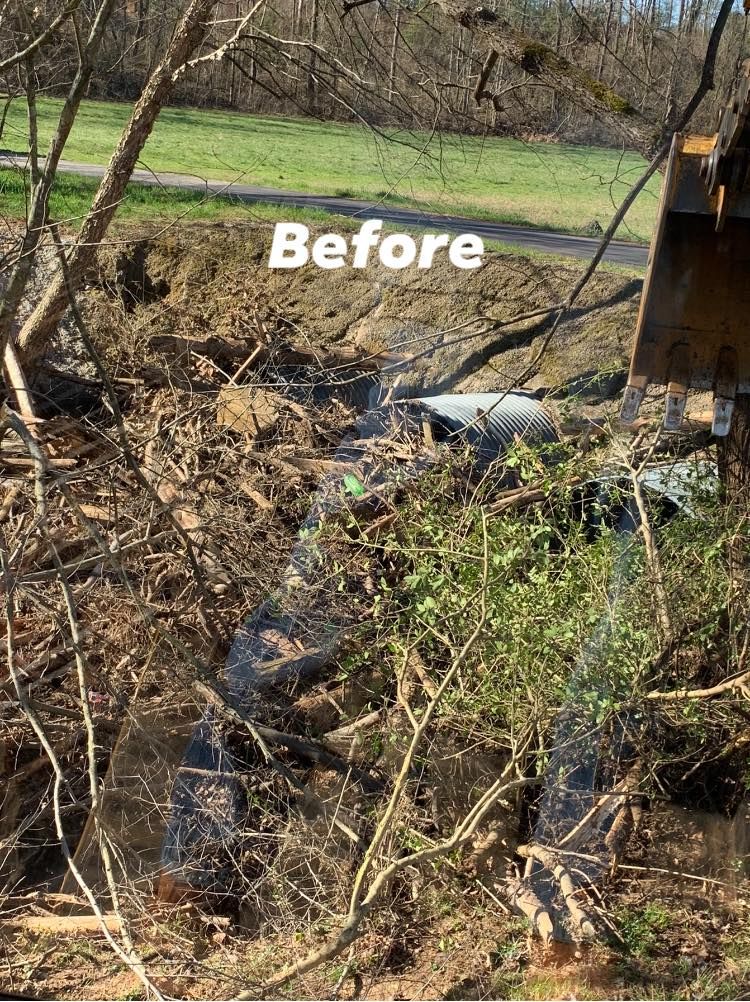 Site Grading for Barnes Backhoe & Grading in Taylorsville, NC