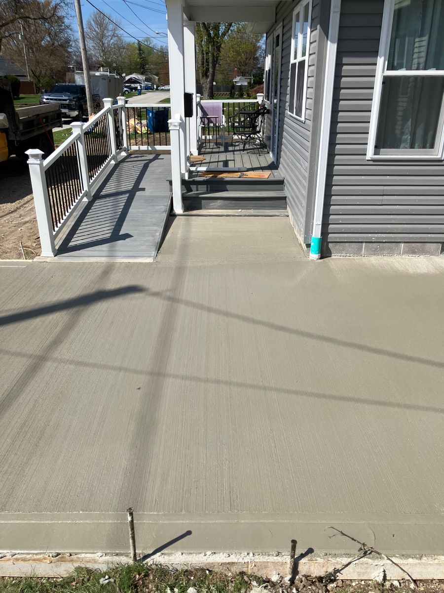 Sidewalk Installation for Lake Erie Companies in Grand River, OH