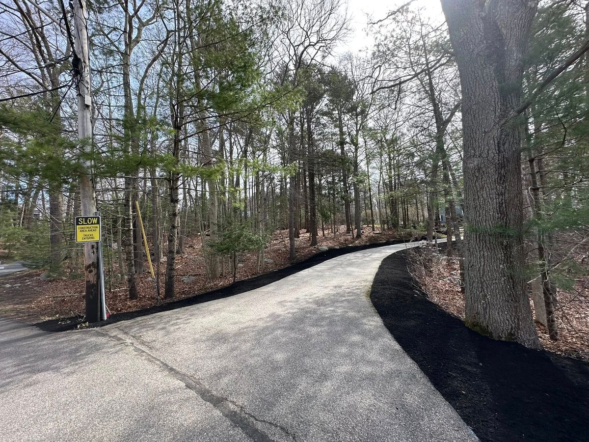 Mulch Installation for DB Landscape Construction in Scituate, MA