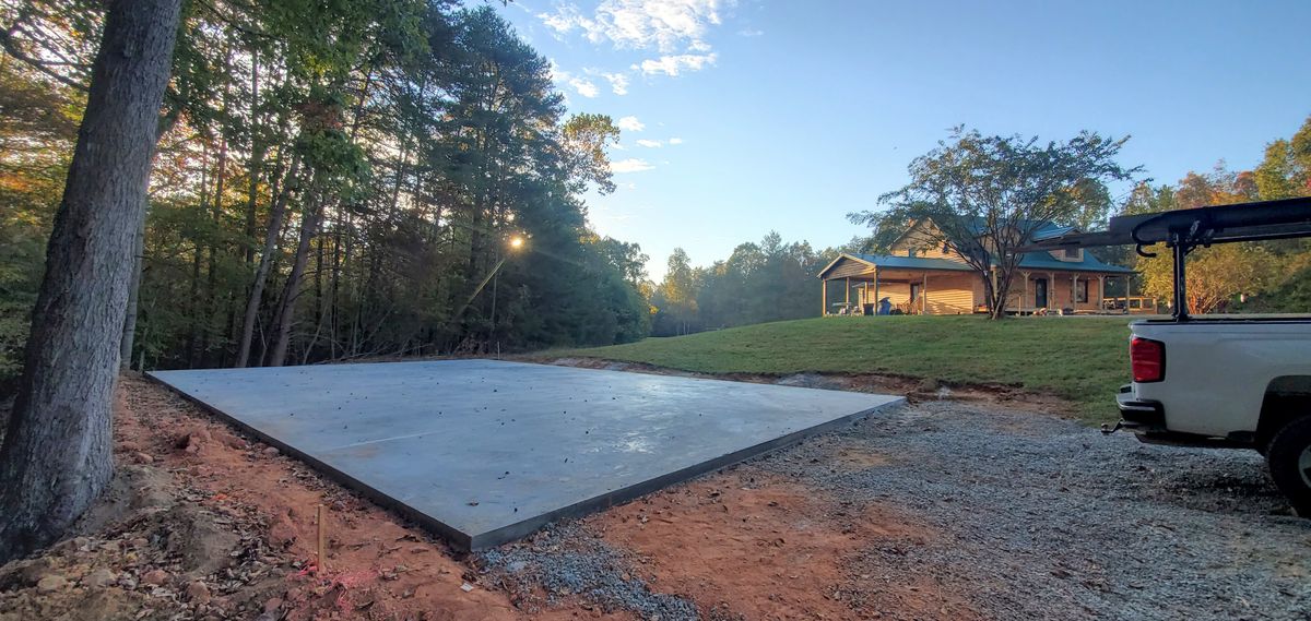 Commercial Concrete Work for Miilan Construction in Boonville, NC