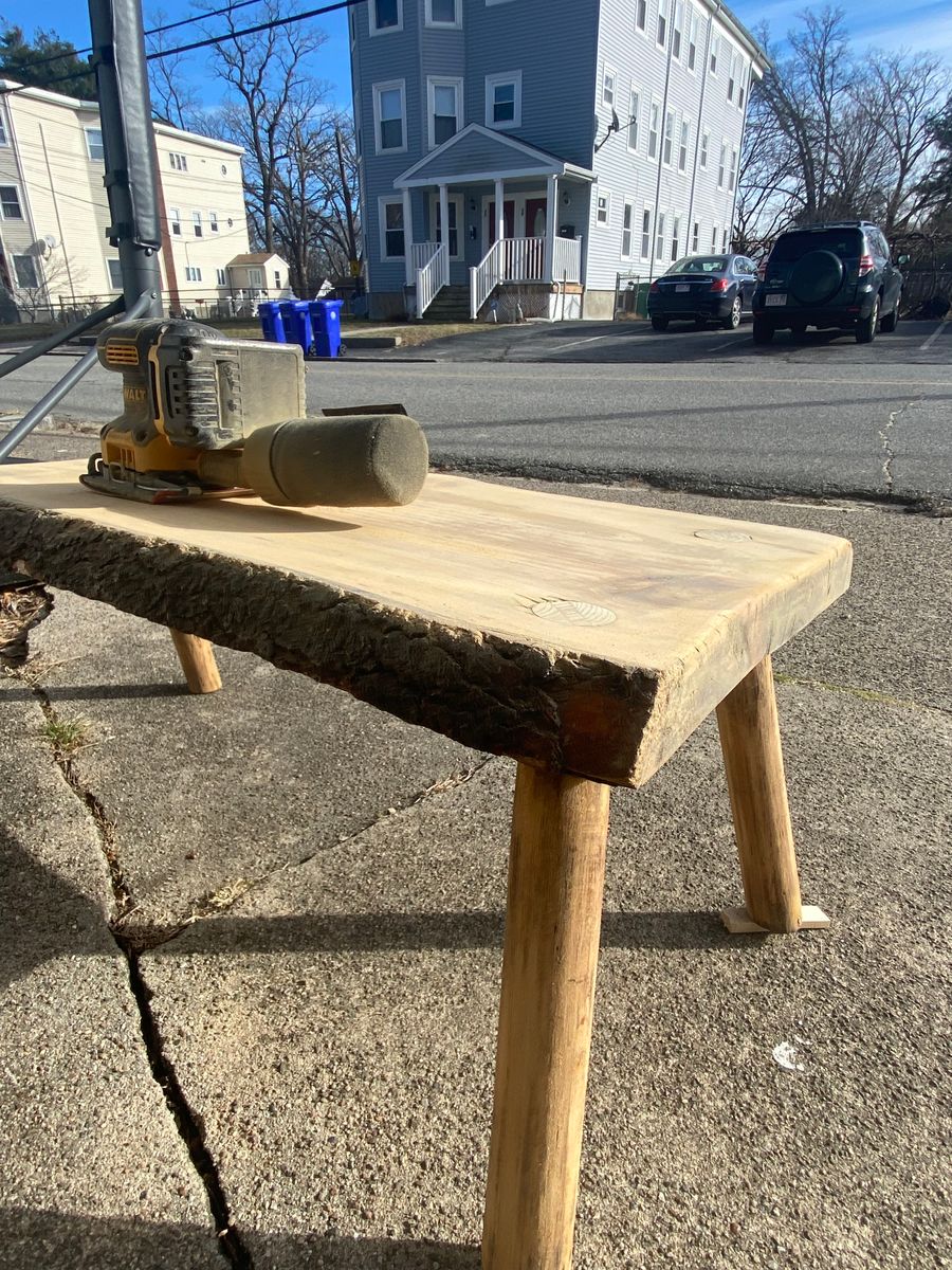 Staining for Clark co. Construction in Attleboro, MA