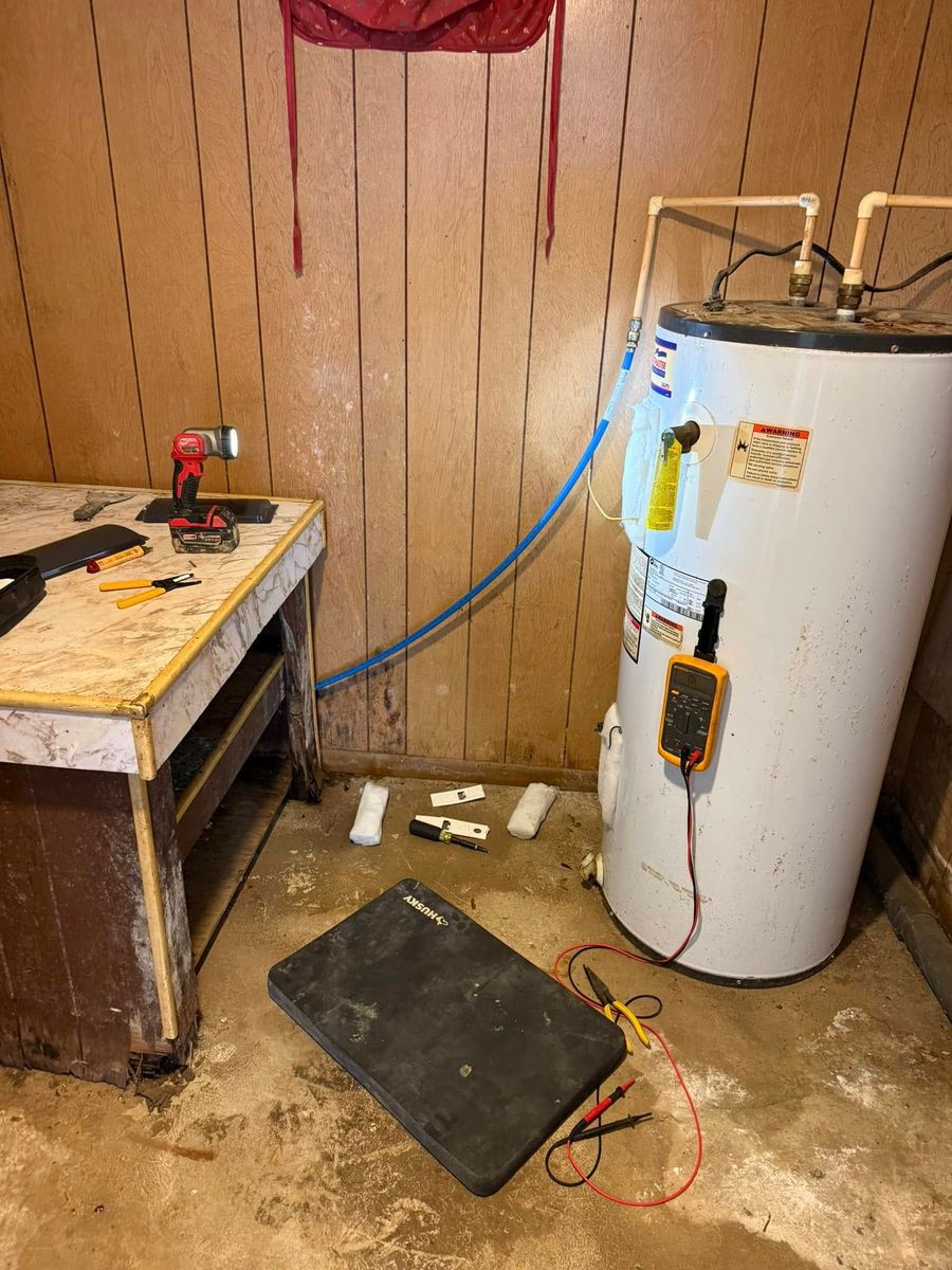 Water Heater Installation for Branden Bevels Plumbing in Lincoln County, TN