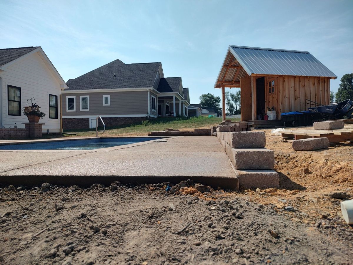 Retaining Wall Construction for Lakeside Landscaping  in Gordonsville, VA