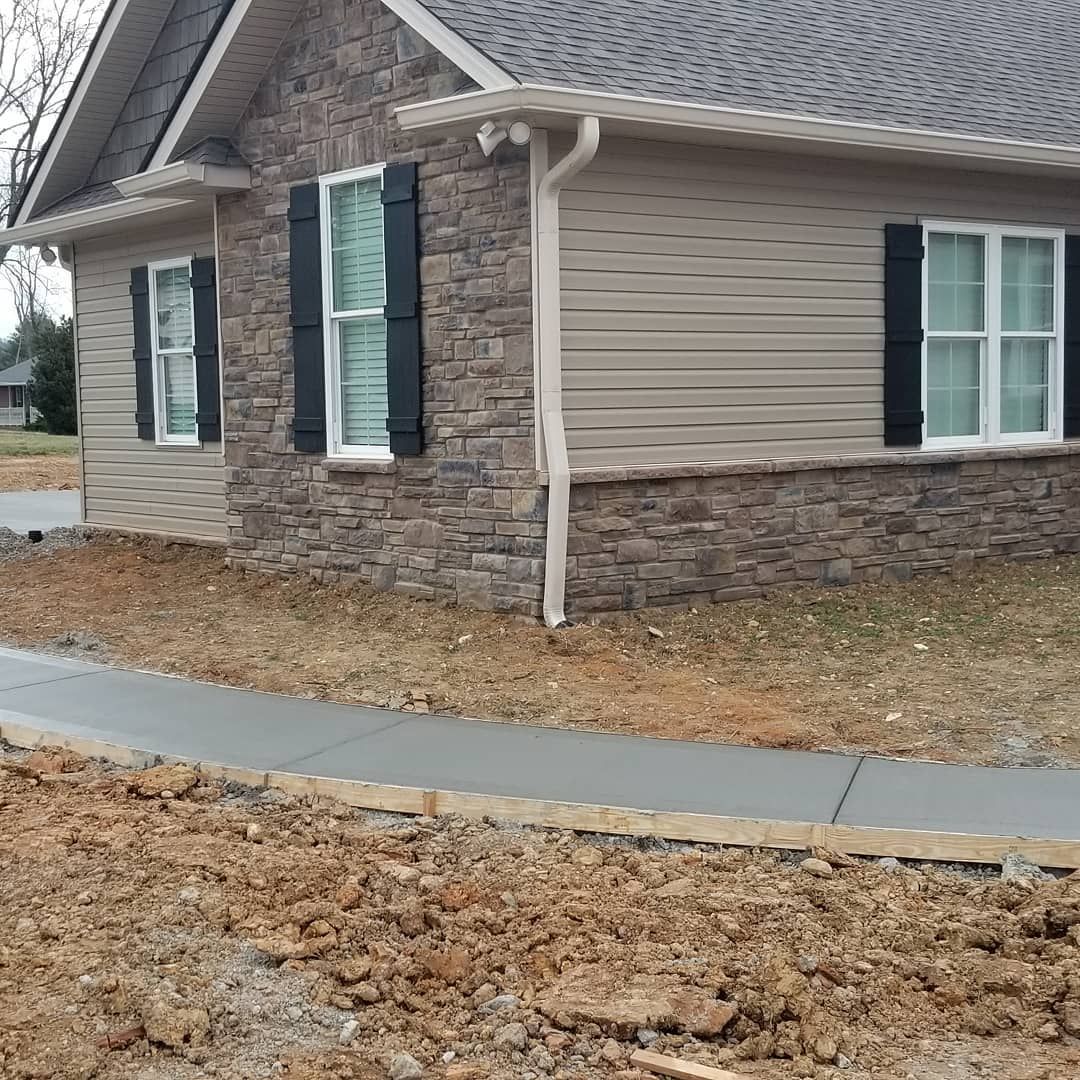 Sidewalk Installation for Tommy Moore Construction in Anderson County, TN