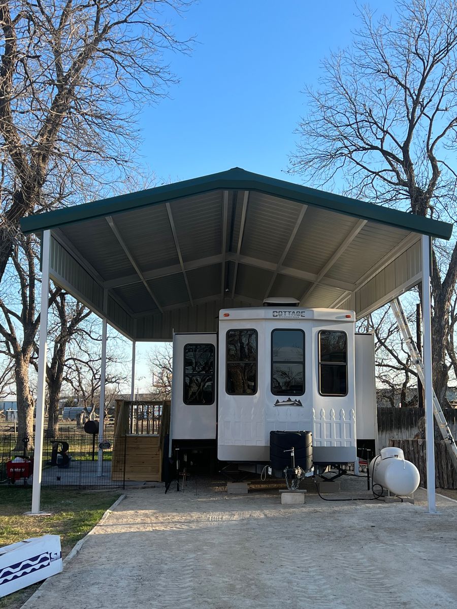 Carports for CHR Unlimited LLC in San Angelo, Texas
