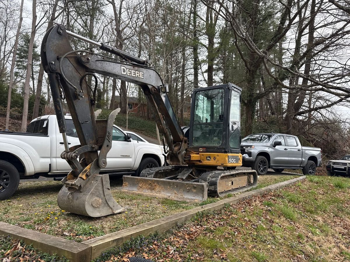 Grading and Clearing for JV Hardscape & Construction in Hendersonville, NC