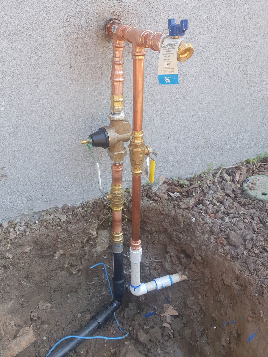 Main Water Linke Installation for Reliant Plumbing And Drain in Morgan Hill, CA