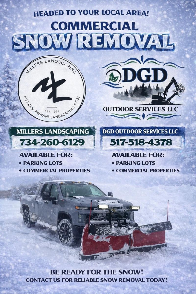 Snow Removal for DGD Outdoor Services LLC in Howell, MI