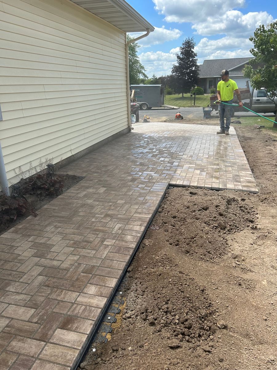 Paver Patios for Davis Landscaping in Wilson, WI