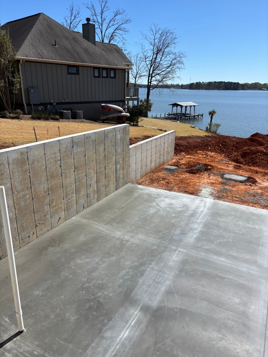 Excavation for Baer & Sons Concrete in Greenwood County, SC