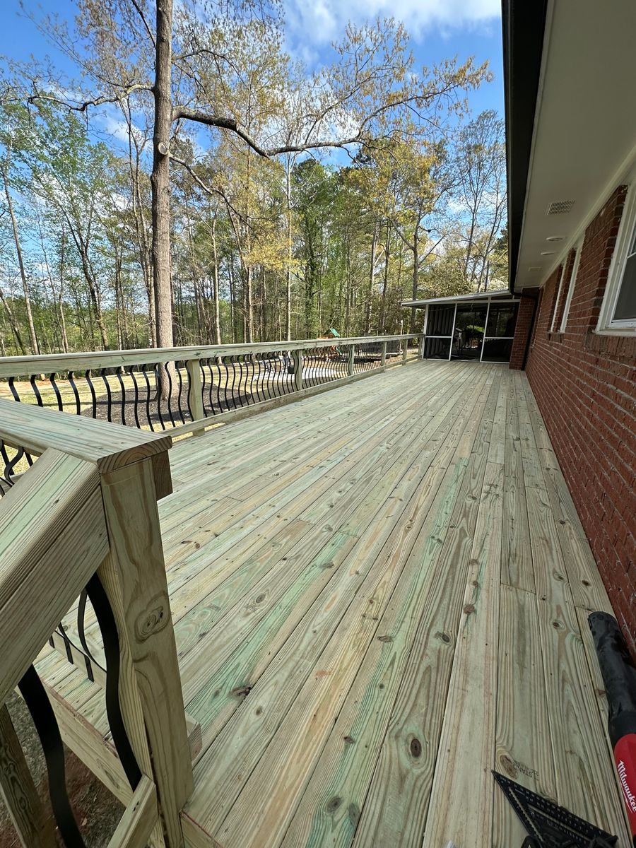 Deck and Patio Construction for JDP Construction Group in McDonough, GA