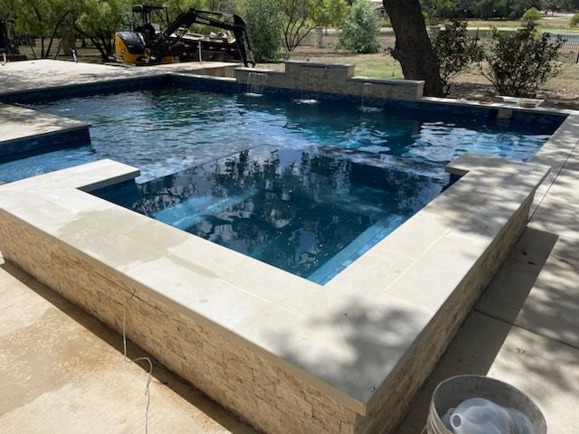 Residential Pool New Construction for JV Pool & Associates in San Antonio, TX