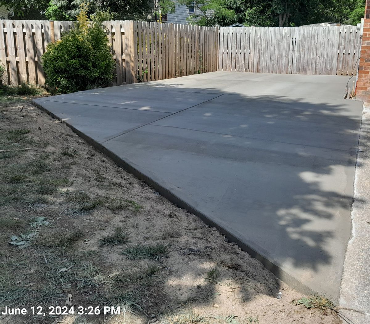 Concrete Slab Construction for OBH Concrete LLC in Lusby, MD